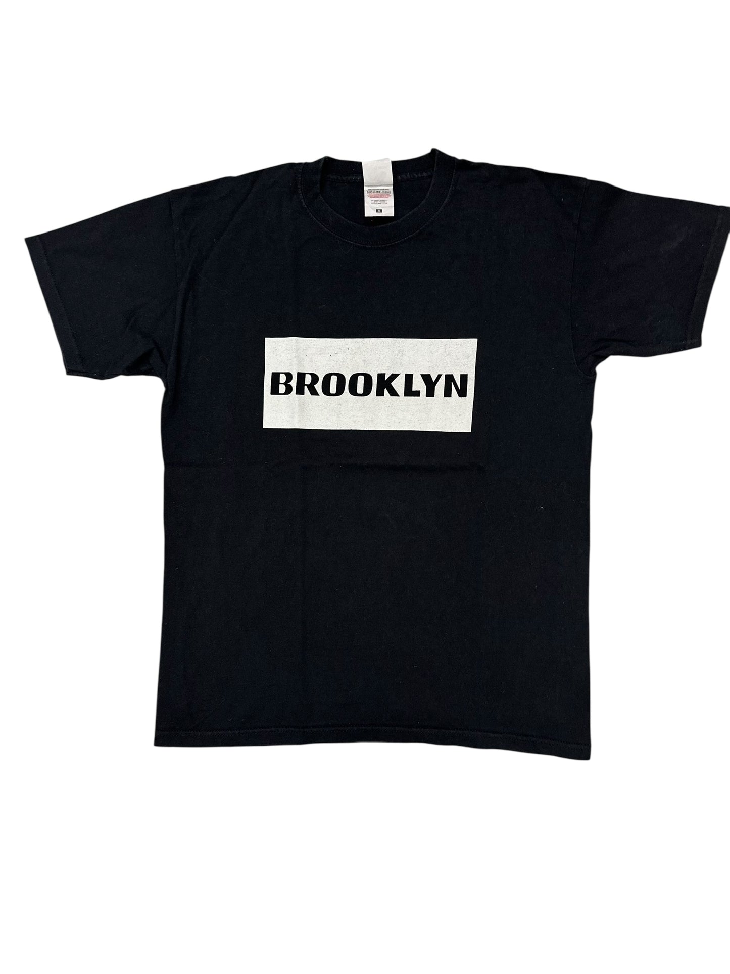 Fruit of the Loom Black T-Shirt – Medium/Large – “BROOKLYN” Print – Premium++ Condition