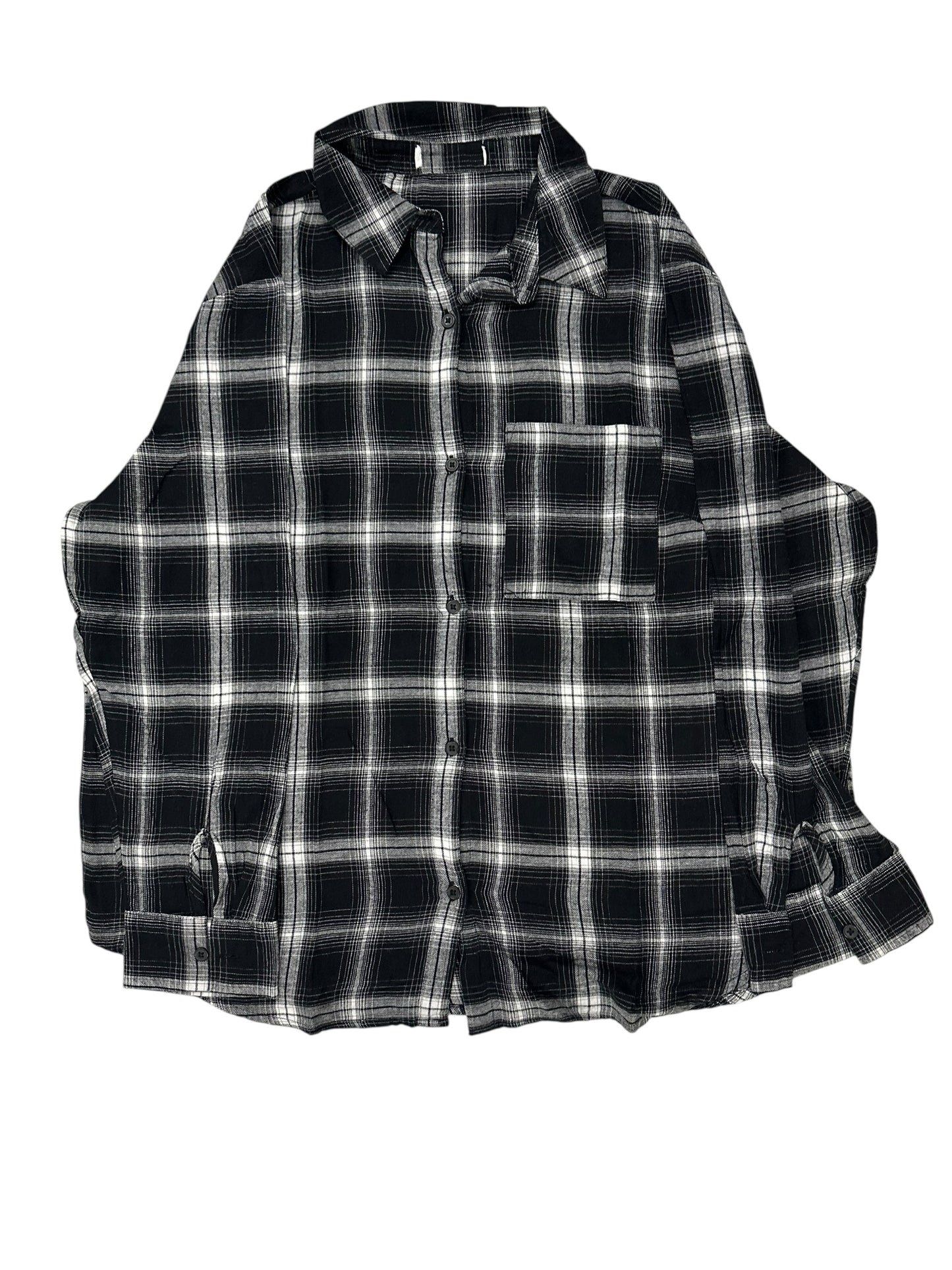 Primark Red Plaid Flannel Shirt – Large/XL – Red with Black, White & Green Plaid – Premium++ Condition