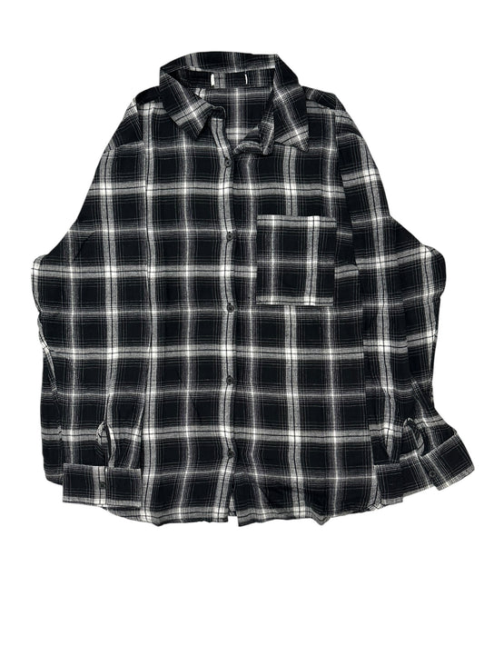 Primark Red Plaid Flannel Shirt – Large/XL – Red with Black, White & Green Plaid – Premium++ Condition