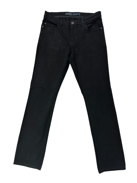 CANDA Stretch Cotton Pants – Waist 32/34 – Black – Premium++ Condition