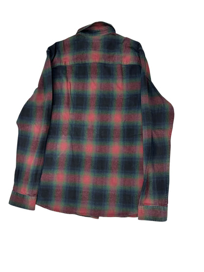 TopMan Long-Sleeve Plaid Shirt – Large/XL – Red, Green & Black – Premium++ Condition