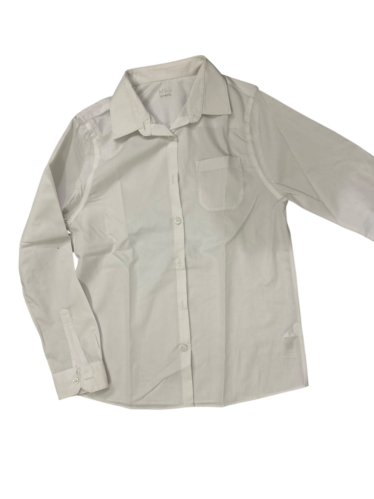 Marks & Spencer White Dress Shirt – Small/Medium Size – Premium++ Condition