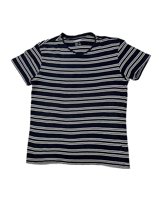 Livergy Navy & White Striped T-Shirt – Medium/Large – Premium++ Condition
