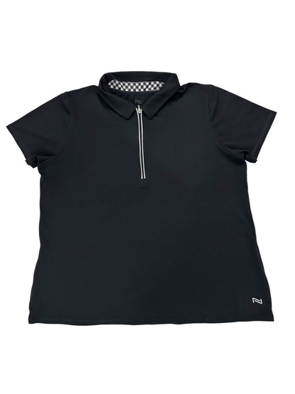 N Brand Black Polo Shirt with Zip – XL – Premium++ Condition