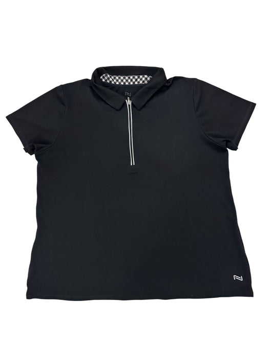 N Brand Black Polo Shirt with Zip – XL – Premium++ Condition
